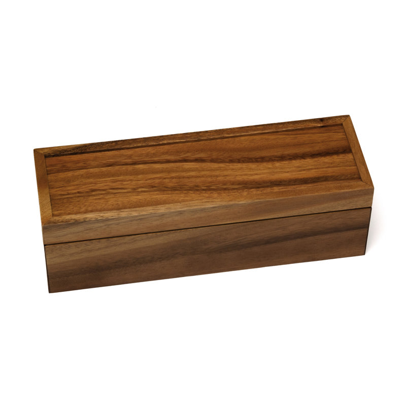 Acacia Tea Box, 4 Sections
