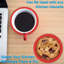 4 Pack Silicone Round Glass Coasters, Cupmats (Red)