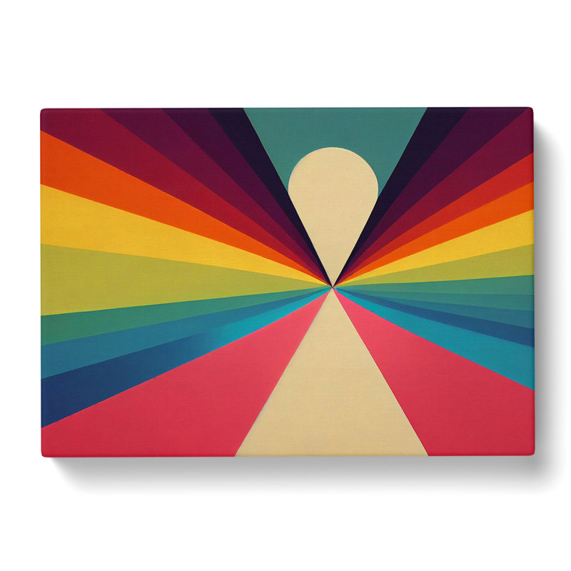 Rainbow Abstract - Wrapped Canvas, 35cm H x 50cm W x 3cm D