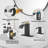 Single-handle Bathroom Faucet with Drain Assembly-89830430