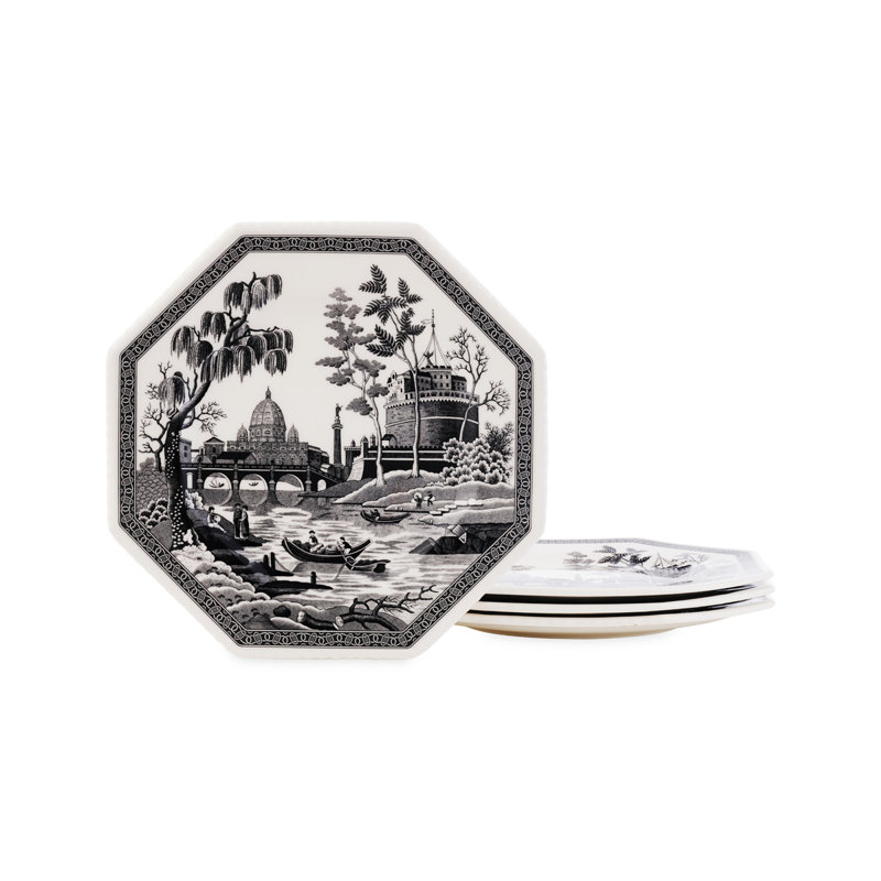Spode Heritage Collection Octagonal Plate Rome 9.5"