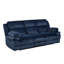 Canapé double inclinable en velours côtelé bleu-582350336