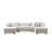 Ariana Velvet Double Chaise Sectional-351795245