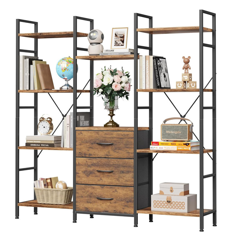 141.5cm H x 100cm W Metal Bookcase