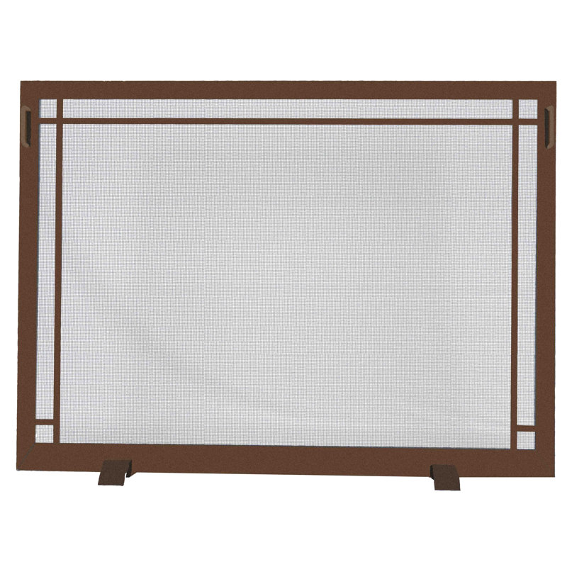 Pare-étincelles 1 panneau Hearth Craftsman Design, H 32 po x l 43 po x P 1 po, Bronze solaire