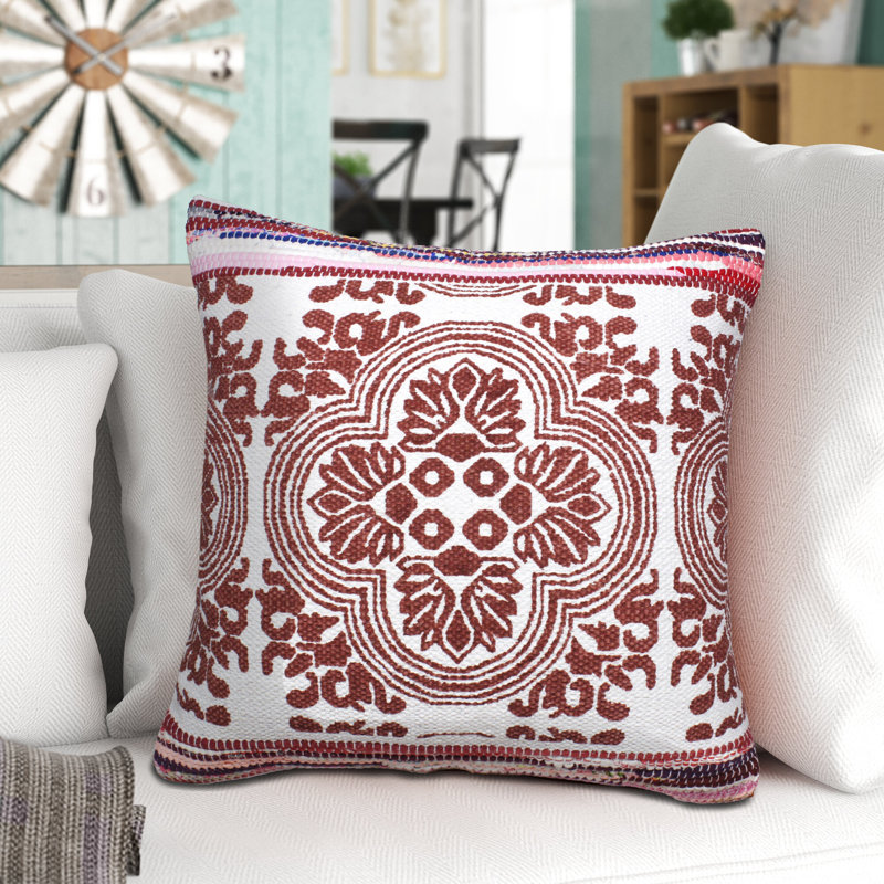 Housse de coussin en mosaïque, Polyester/ bourre en polyester