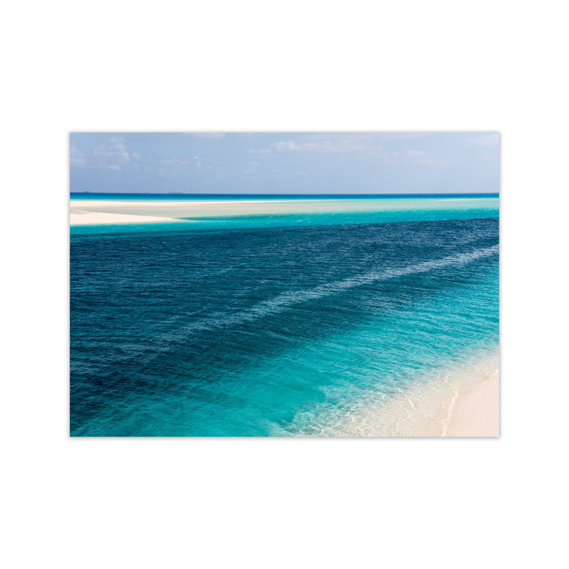 Ouvea Waters by Karsten Wrobel - Print on Canvas, 30cm H x 42cm W x 1cm D, Unframed