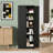 72-Inch Heavy-Duty Freestanding Metal Kitchen Pantry Bathroom Cabinet With Doors & 5 Adjustable Shelves For Pantry, Kitchen, Bathroom