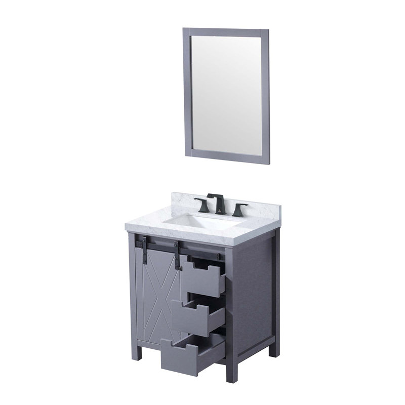 Ensemble de meuble-lavabo avec robinet et robinet de 28 po Miroir