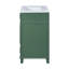 Meuble-lavabo de 30 po avec lavabo en céramique, armoire de rangement en bois massif avec portes à fermeture douce, style rétro-1098476054