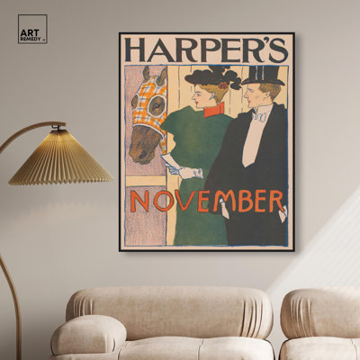 "Harpers", date de 1895, affiches rétro sur toile par Art Remedy