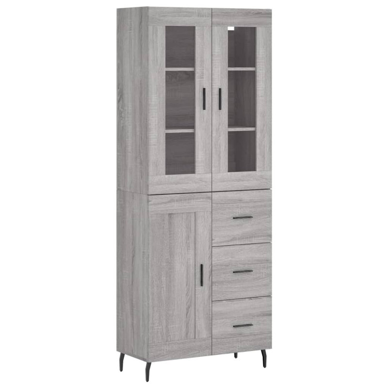 Ridgehaven 69.5cm Wide Highboard, Grey Sonoma