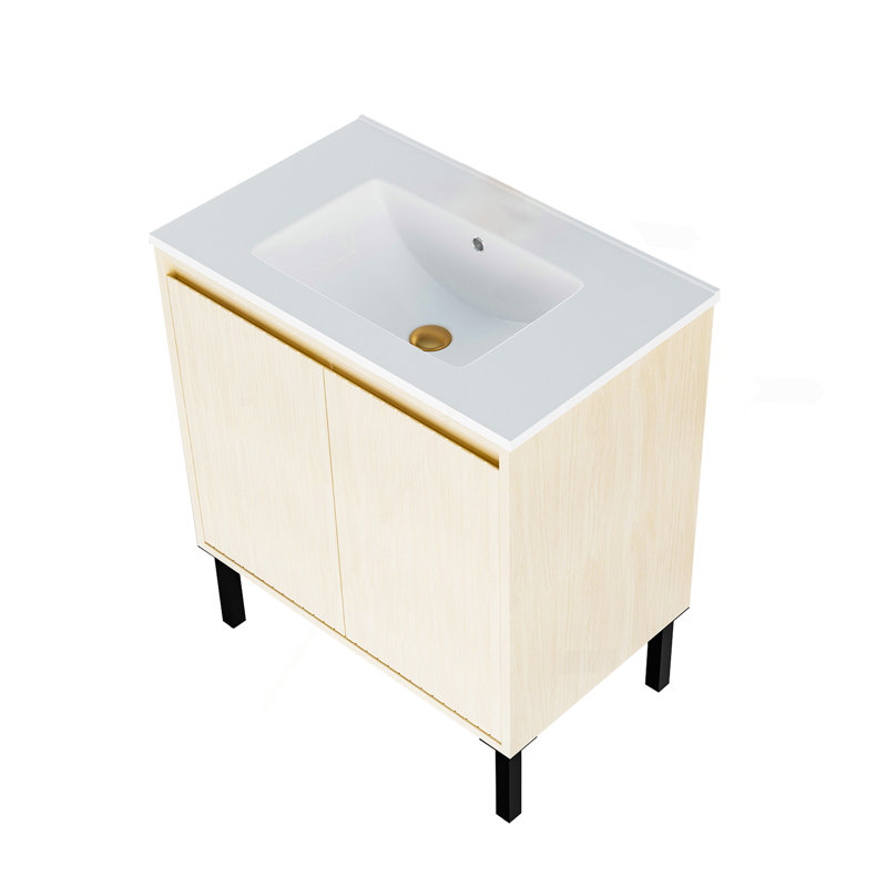 Meuble-lavabo de 30 po sans lavabo, 30", Chêne clair
