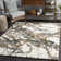 Azarcon Machine Woven Abstract Cream/Dark Green Area Rug