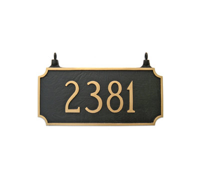 Plaque d’adresse murale sur 1 ligne Princeton