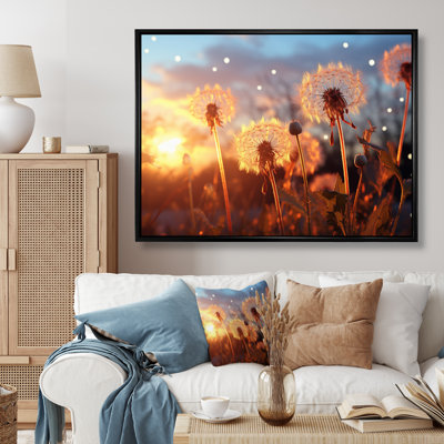 Dandelion Morning Moments III - Floral Wall Decor