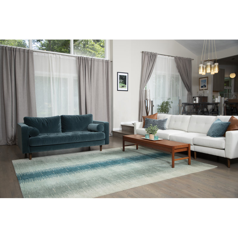 Contemporary Ombre Area Rug, Rectangle 4' x 6'