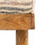Banc en bois de manguier avec plateau rembourré Tatum