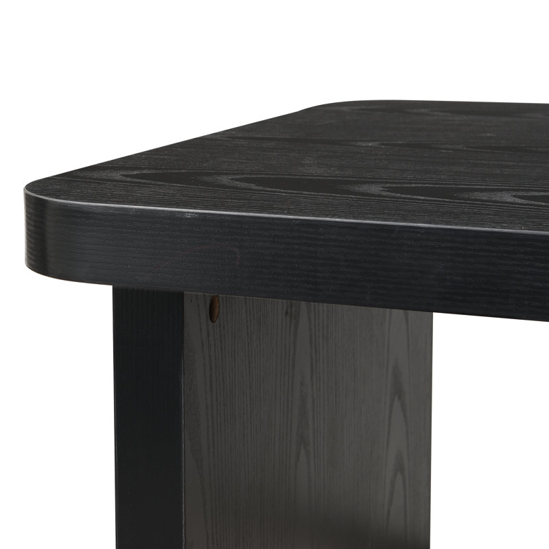 Table basse épissée, Noir