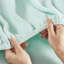Drap-housse 100% molletonné 3 pièces peluches à la main douillettes 2 taies d'oreiller plates lavables à la machine sans agent nocif