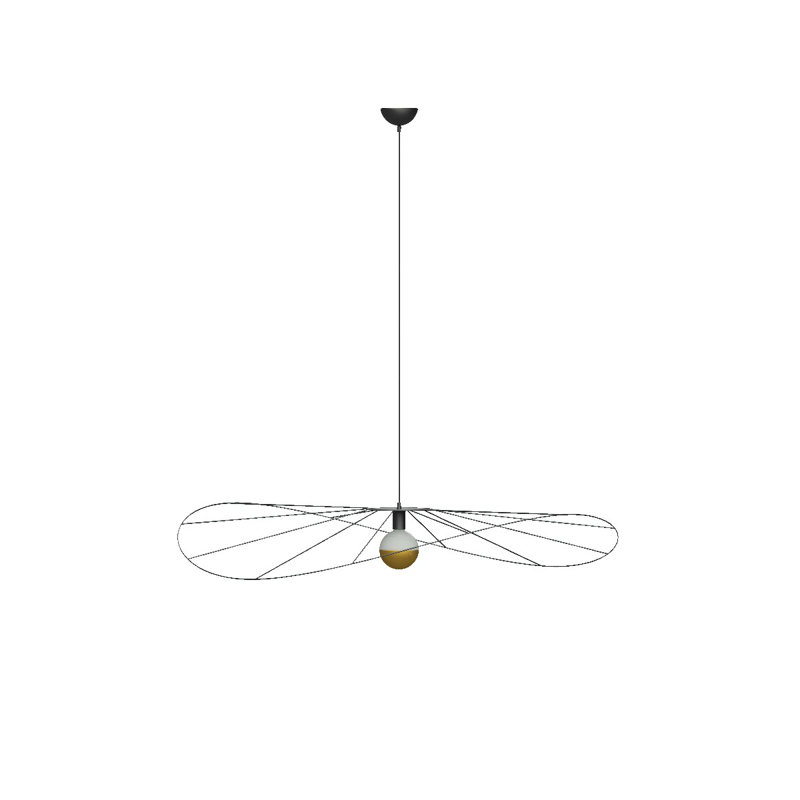 Alissone 1 - Light Black Geometric Pendant, 150cm H x 140cm W x 140cm D
