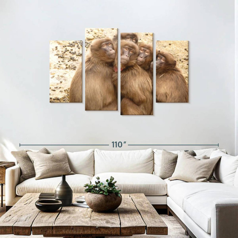Brampt Monkey Troop, 48" H x 75" W