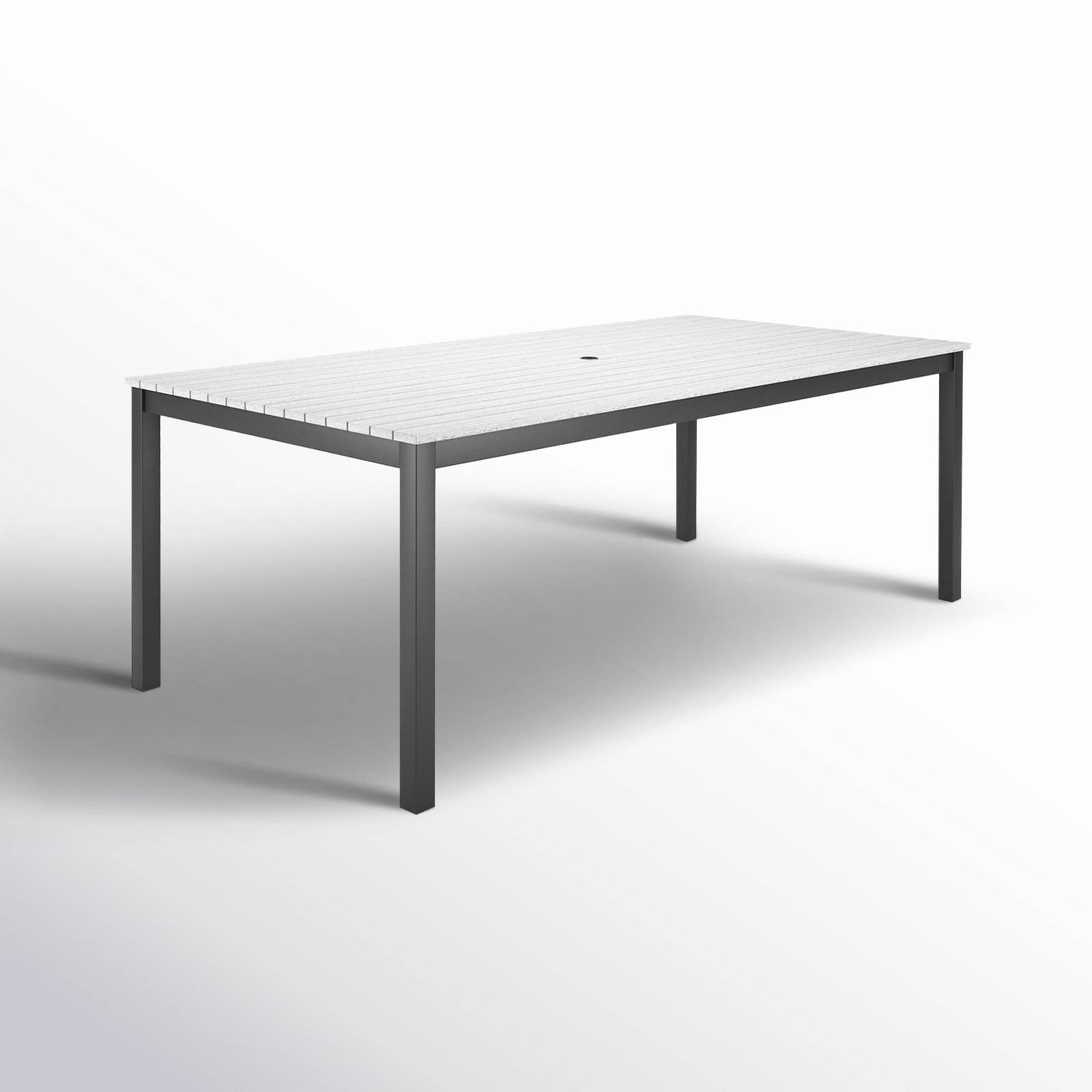 Townsend Outdoor Rectangular Patio Dining Table, 41" W x 83" L x 29" H, Off-White