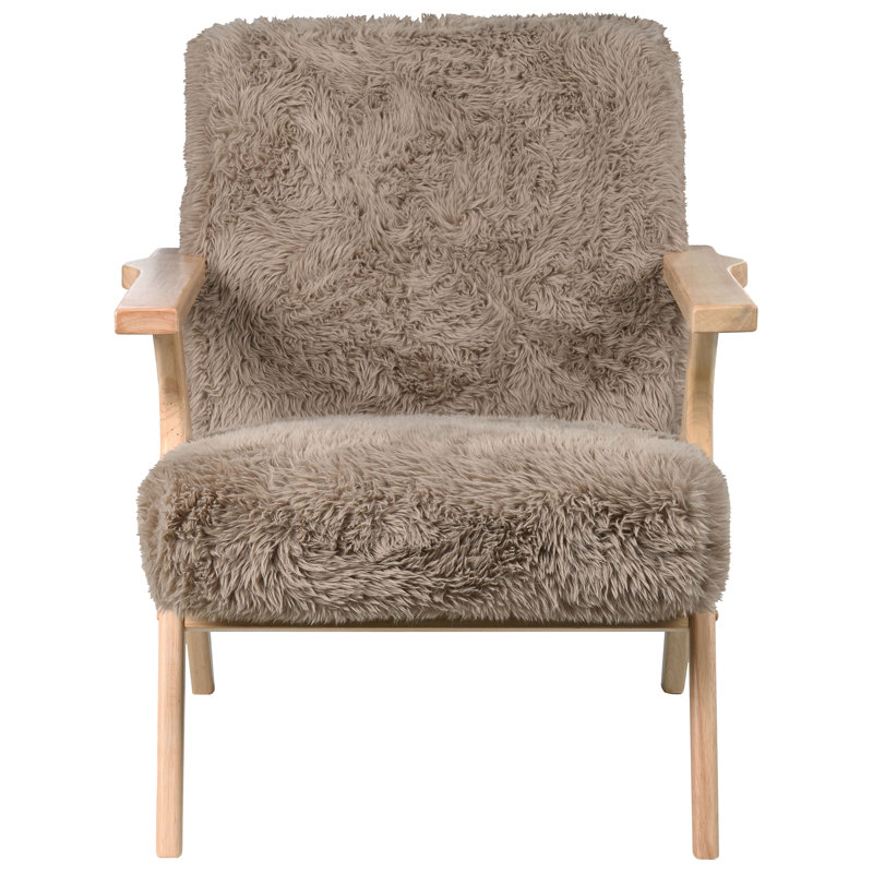 Upholstered Slipper Chair, Taupe
