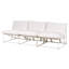 Garden Sofa Set 3 Seater Bessi Metal Green-135896515