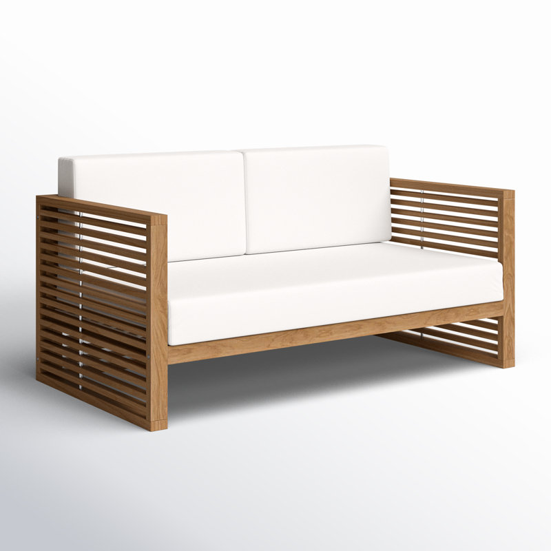 Carlsbad Teak Wood Armchair, White