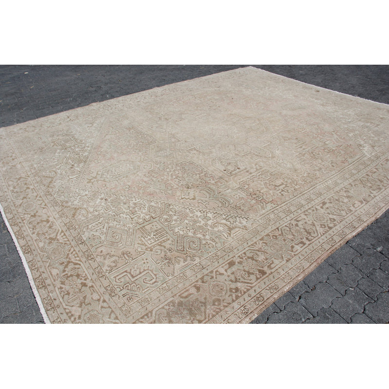 Tapis turc vintage rétro Anatolian tissé à la main et idéal pour les maisons élégantes