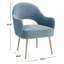 Fauteuil large en velours de 27 po Maison-448198053