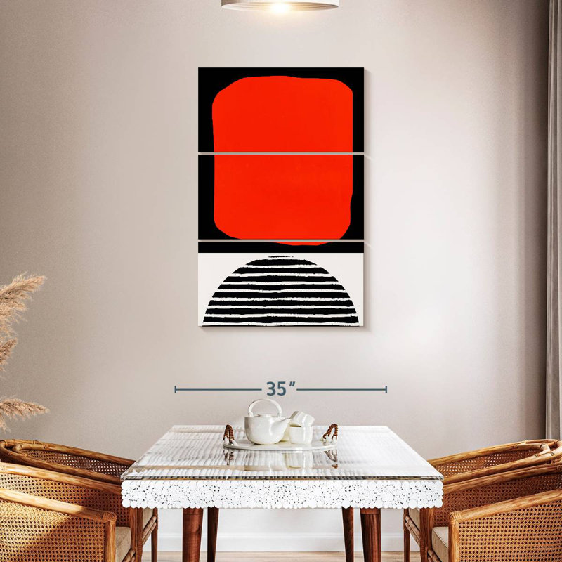 Avery Red Abstracta, 45" H x 28" W