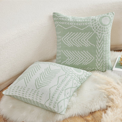  Geometric Cotton Pillow Cover