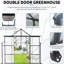 Serre en polycarbonate 8 x 10 pi pour la santé des plantes, arrangement flexible noir-125768912