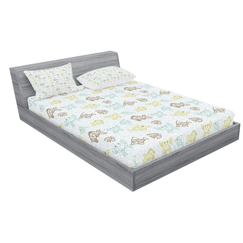 Microfiber Sheet Set, Queen Sheet Set with Fitted Sheet