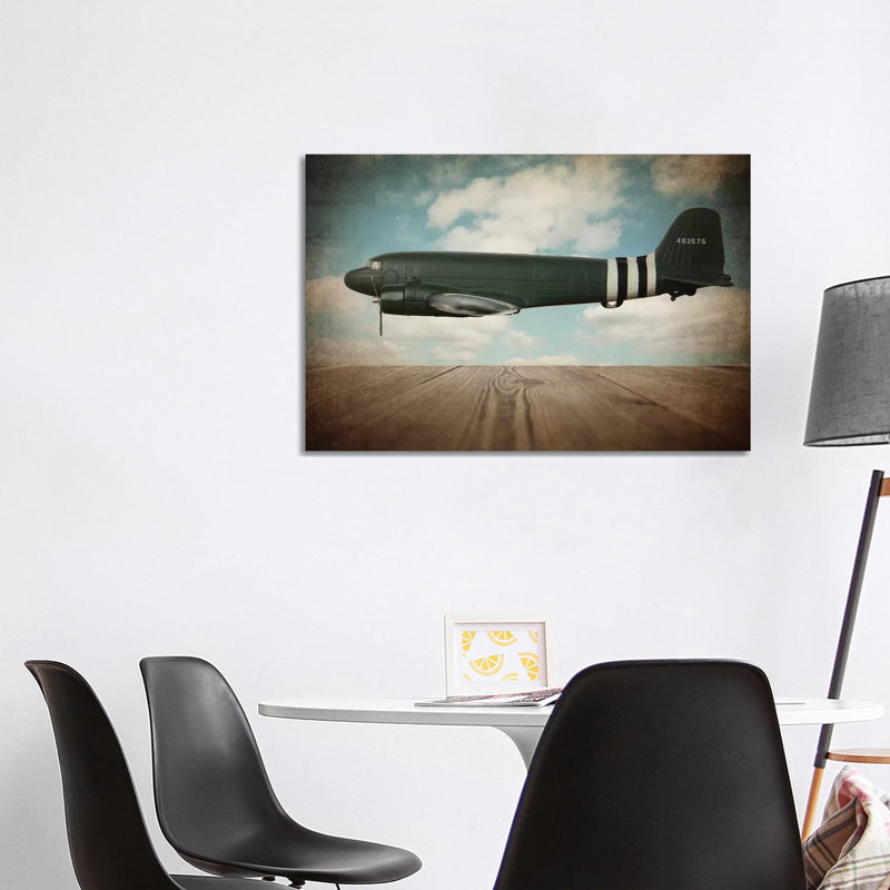 Douglas DC-3 - Wrapped Canvas Print, 66.04cm H x 101.6cm W x 1.91cm D