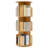 Jhael 38.6"H 3-tier Rotating Wood Corner Bookcase