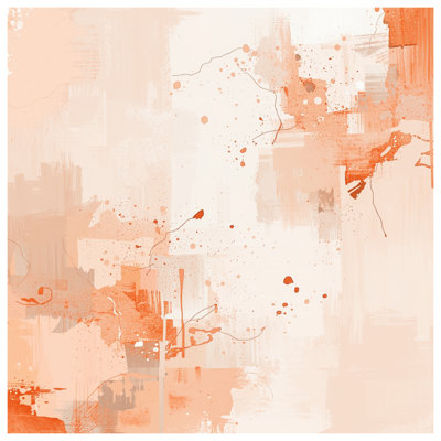 Orange Abstract Splatter Quilted Bedspread All Sizes