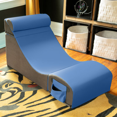 Flexx V-Tex Convertible 3 in 1 Gamer Chair, Table, & Ottoman w/ Adjustable Headrest & Pocket