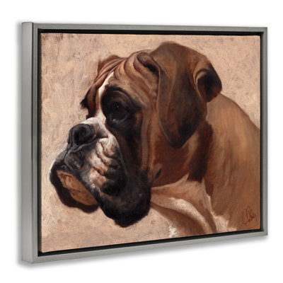 «Boxer Dog Neutral Portrait» par Thomas Fluharty
