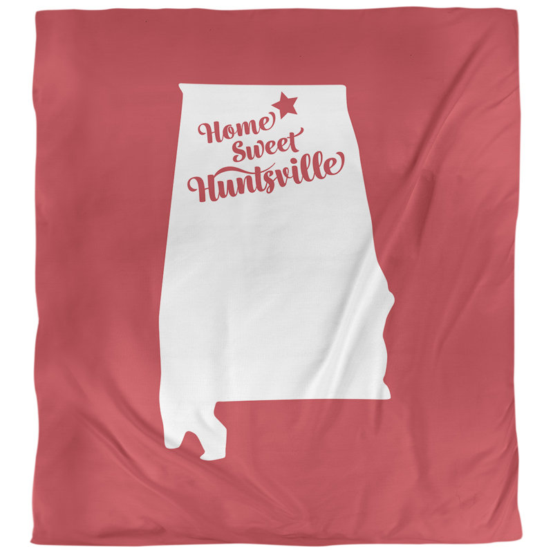 Housse de couette alabama Huntsville, Housse de couette simple TG, Rouge
