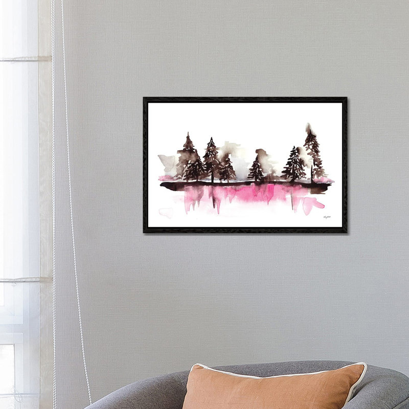 Saint Mathieu Lighthouse Landscape by Philippe Manguin - Wrapped Canvas Gallery-Wrapped Canvas Giclée, Black Framed