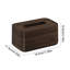 Boîte de rangement en papier imitation grain de bois en plastique