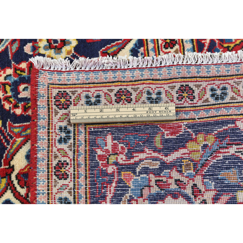 Tapis oriental rouge unique 9X13 One-of-a-Kind