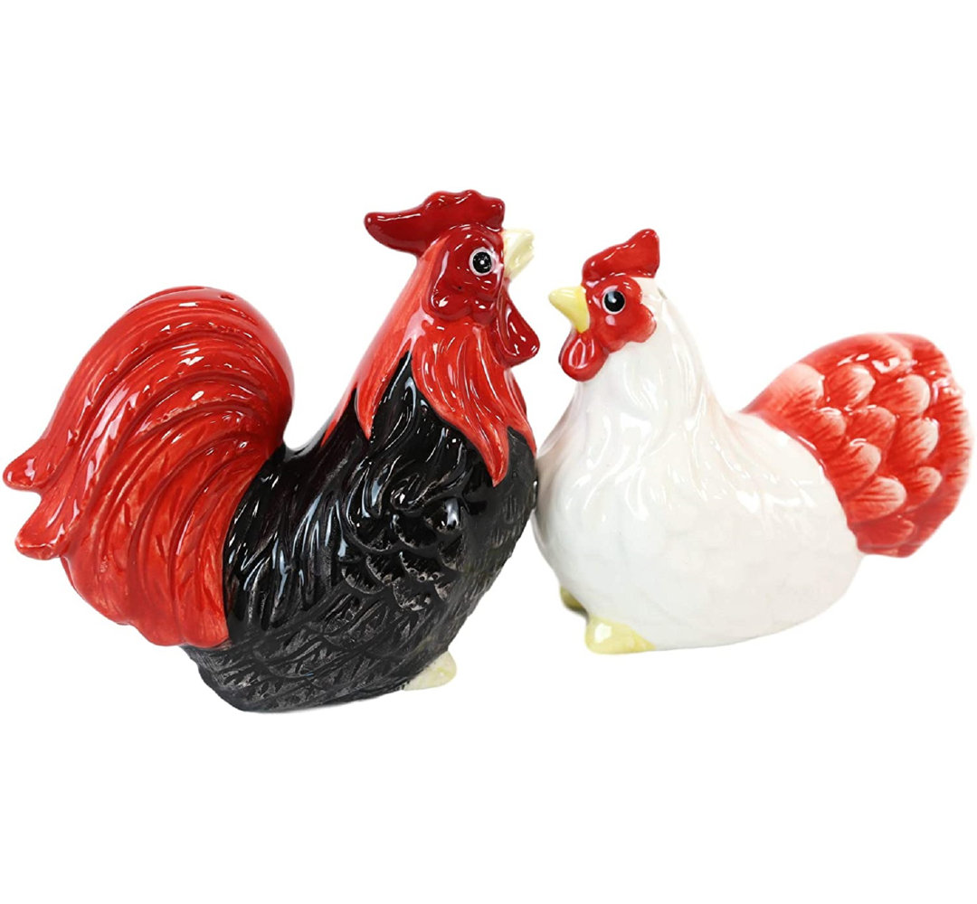 Brissia Chicken Farm Salt and Pepper Shaker Set Rosalind Wheeler