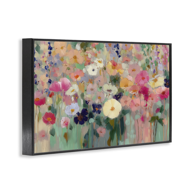 «Teachers Poppies», giclée encadrée par Annabelle Hall, Giclée encadrée noir minuit, H 16 po x l 24 po