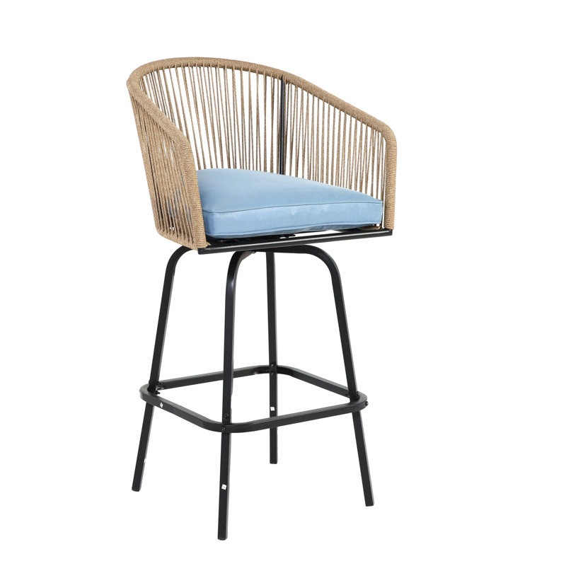 3pcs Outdoor Bar Set, Blue