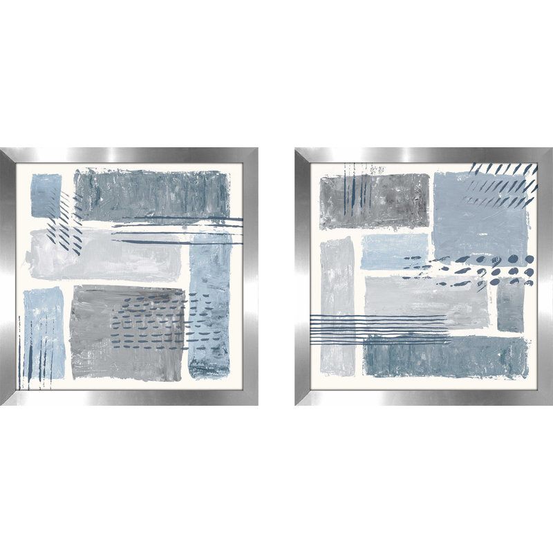 Entre les lignes II - ensemble de 2 reproductions de cadres photo, H 16,5 po x l 33 po, Pas de tapis