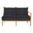 Santa Barbara Teak Right Arm Facing - Natural Teak-62363224-48656511-63326307